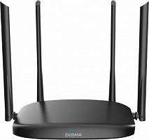 Роутер DIGMA DWR-AC1202 AC1200 10/100/1000BASE-TX черный