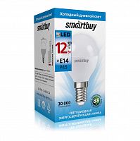 Лампа светодиодная SMARTBUY P45 12Вт 220V 6000K E14 (холодный свет) (10/100) (SBL-P45-12-60K-E14)