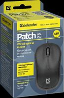 Мышь проводная DEFENDER Patch MS-759, USB, 3 кнопки, 1000 dpi, черный (1/100) (52759)