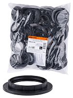 Кольцо TDM для патрона Е27, термостойкий пластик, черный, Б/Н (50/1000) (SQ0335-0166)