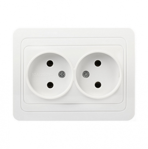 Розетка SMARTBUY скрытая установка, 2-местная без заземления 10А белая "Марс" (SBE-02w-10-S2-N) (1/10) Розетка SMARTBUY скрытая установка, 2-местная без заземления 10А белая "Марс" (SBE-02w-10-S2-N) (1/10)