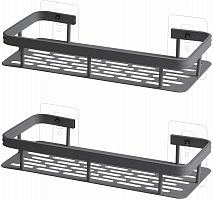 Полка-органайзер DEFENDER HOME KF-608 черный, 30*13*5см, 2 шт (1/18) (KF608)