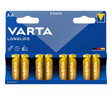 Элемент питания VARTA  LR6 LONGLIFE (8 бл) (8/160) (04106101418)