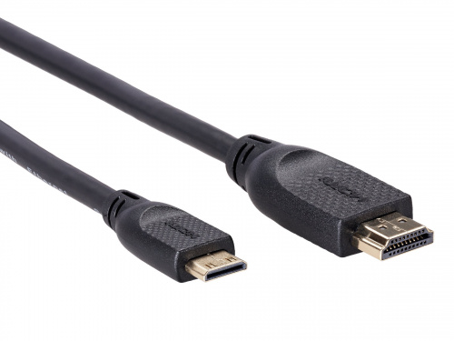 Кабель HDMI-19M --MiniHDMI-19M ver 2.0 1.8m  VCOM <CG583-1.8M> (1/50) фото 2