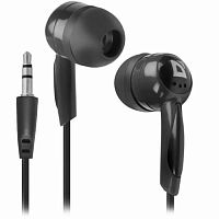 Наушники внутриканальные DEFENDER Basic 604 вкладыши, шнур 1.2 м, черные (1/50) (63604)