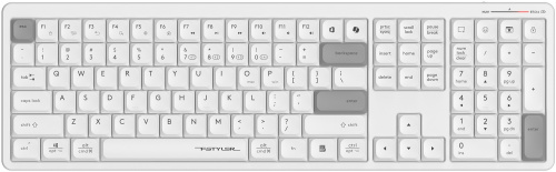 Клавиатура беспроводная A4TECH Fstyler FBX55C USB BT/Radio slim Multimedia (FBX55C), белый (1/10) (FBX55C WHITE)