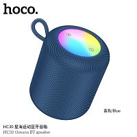 Колонка портативная HOCO HC30 Oceano, 5W, Bluetooth 5.4, FM, TF, TWS, 1800mAh, цвет: синий (1/30) (6942007646338)