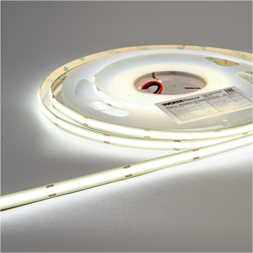 Лента светодиодная WOLTA Decor WLSCOB-11W/6500/24H480-01 11Вт 6500К 24В IP20 1300лм/м 480led/m 5000х8х2мм (1/50) фото 3