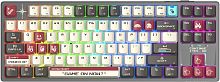 Клавиатура беспроводная игровая A4TECH Bloody WS87 механическая USB BT/Radio Multimedia for gamer LED (WS87), серый/красный (1/10) (WS87 GREY/ RED)