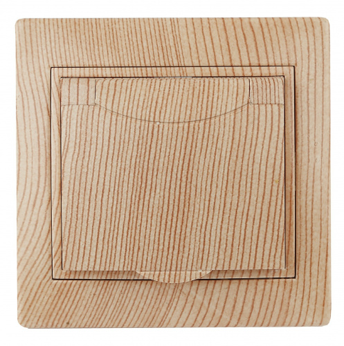 Розетка INTRO 2P+E Schuko с крышкой, 16АХ-250В, скрытой установки, Plano, сосна (1/10/100/2500) (Б0030065) фото 7 Розетка INTRO 2P+E Schuko с крышкой, 16АХ-250В, скрытой установки, Plano, сосна (1/10/100/2500) (Б0030065) фото 7