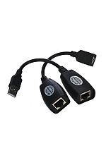 Адаптер-удлинитель USB-AMAF/RJ45, по витой паре до 45m , VCOM <CU824> (1/40)