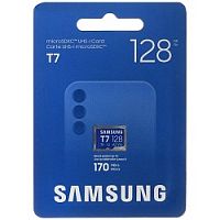 Карта памяти MicroSD  128GB  Samsung Class 10 T7 A2 V30 U3 UHS-I  (R/W 170 MB/s) без адаптера (MB-MB128T/WW)