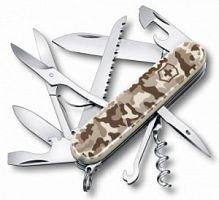 Нож перочинный Victorinox Huntsman, 91 мм., 15 функций, камуфляж пустыни (карт. коробка) (1.3713.941)
