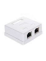 Розетка внешняя RJ-45 (FTP) 5E кат. двойная , экранированная TV-COM<STV-2RJ45F> (1/300)