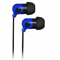 Наушники SmartBuy SBE-2500 Music Point, синие, вакуумные, шнур 1.2 м. (1/50)