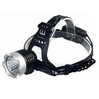 Фонарь SMARTBUY SBF-HL023 налобный аккумуляторный, 5 Вт, 3 режима, IP54, USB зарядка, черный, коробка (1/50)