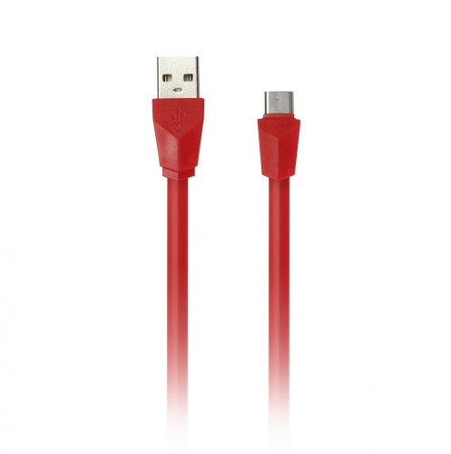 Кабель SMART BUY USB - micro USB, плоский,  красный, 1.0 м (iK-12r red) (1/60)