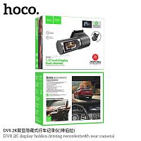 Видеорегистратор HOCO DV8 2K, 2 камеры, 1.47 TFT, max 128GB, QHD, цвет: чёрный (1/20) (6942007623384)