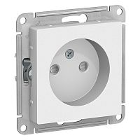 Механизм розетки 1-м С/У ATLASDESIGN 16А IP20 без заземл. защ. шторки бел. Systeme Electric ATN000149 (1/20/160)
