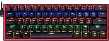 Клавиатура проводная игровая механическая REDRAGON Fizz RU, RGB, melt-gold свитчи, черный (1/20) (72595)