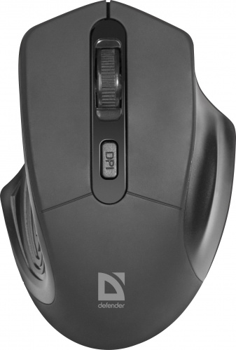 Беспроводная мышь DEFENDER Datum MB-345, 4 кнопки, 800-1600 dpi, USB, черный (1/40) (52345) фото 5