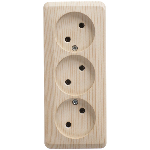 Розетка 3-м О/У ЭТЮД 16А IP20 250В без заземл. без защ. шторок сосна Systeme Electric PA16-009D (1/11/88) Розетка 3-м О/У ЭТЮД 16А IP20 250В без заземл. без защ. шторок сосна Systeme Electric PA16-009D (1/11/88)