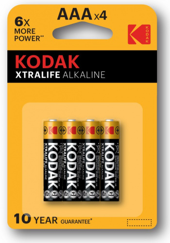 Элемент питания KODAK XTRALIFE  LR03  BL4    [K3A-4] (40/200/32000) (Б0014329) фото 2