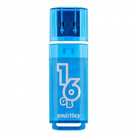 Флеш-накопитель USB  16GB  Smart Buy  Glossy  синий (SB16GBGS-B)