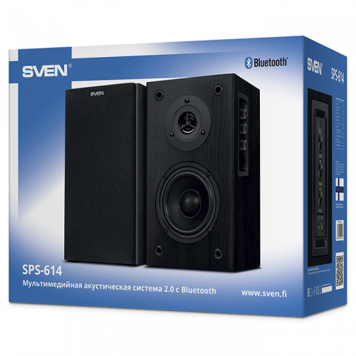Акустическая система SVEN АС SPS-614, 2x20 Вт(RMS), Bluetooth, черный  (SV-020262) фото 5