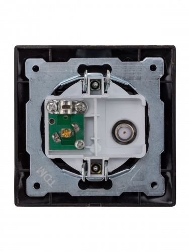 Розетка TV ("мама") + SAT (F-разъем) 0-2400МГц старинная бронза с/у, "Лама" (1/10) TDM (SQ1815-0761) фото 3 Розетка TV ("мама") + SAT (F-разъем) 0-2400МГц старинная бронза с/у, "Лама" (1/10) TDM (SQ1815-0761) фото 3