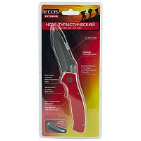 Нож туристический складной EX-136 ECOS G10 красный (1/10/80) (325136)