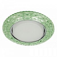 Светильник ЭРА DK LD24 GR/WH декор cо светодиодной подсветкой GX53 зеленый (1/50/800) (Б0029634)