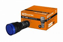 Лампа AD-16DS(LED)матрица d16мм синий 36В AC/DC TDM (SQ0702-0064)