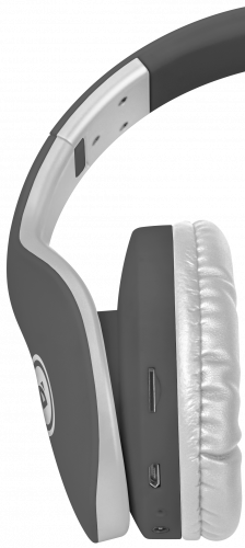 Наушники полноразмерные DEFENDER FreeMotion B525, Bluetooth.MP3.FM, серые/белые (1/40) (63527) фото 10