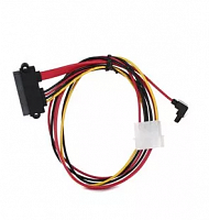 Переходник molex+SATA/SATA, 15pin+7pin, (длина инт - 45см, питание - 15см) VCOM <VHC7702> (1/250)