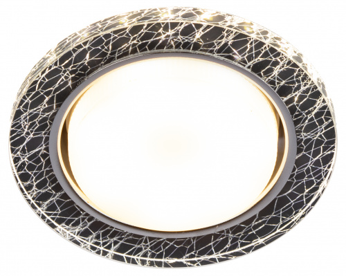 Светильник ЭРА встраиваемый с LED подсветкой DK LD51 WH/BK GX53 белый черный (1/50) (Б0057464)