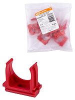 Крепеж-клипса для трубы ПНД 25 мм (10 шт.) красная TDM (1/10/900) (SQ0405-0143)