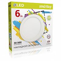 Светильник светодиодный SMARTBUY накладной Round SDL -6w/6500K/IP20 (SBL-RSDL-6-65K)