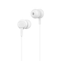 Наушники внутриканальные HOCO M14 Inital Sound, микрофон, кабель 1.2м, цвет: белый (1/30/300) (6957531049333)