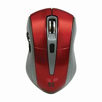 Беспроводная мышь DEFENDER Accura MM-275, 6 кнопок, 800-1600 dpi, USB, красный, (1/40) (52276)