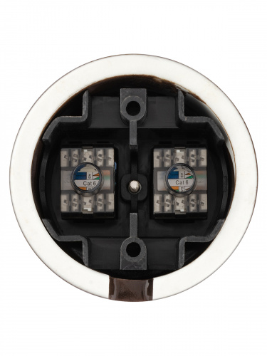 Розетка TDM двойная компьютерная RJ45 коричневая «Болонь» (1/72) (SQ1820-0451) фото 3