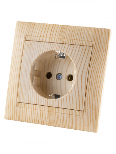 Розетка 2П+З 16А 250В сосна , с/у, "Лама" (10/120) TDM (SQ1815-0323) фото 5 Розетка 2П+З 16А 250В сосна , с/у, "Лама" (10/120) TDM (SQ1815-0323) фото 5