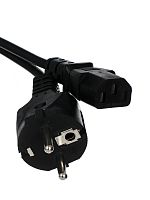 Кабель компьютер--> розетка 220V EU (прямой) <5.0м> TELECOM <TP021-5.0-BK> (1/50)