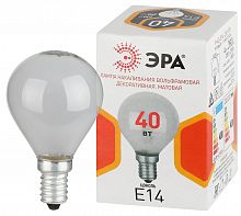 Лампа ЭРА накаливания P45 40Вт Е14 / E14 230В шар матовый (1/100) (Б0066411)