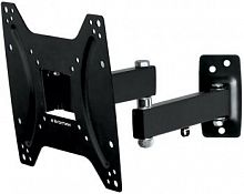 Кронштейн для телевизора Kromax OPTIMA-204 черный 15"-42" макс.25кг настенный поворотно-выдвижной и  (1212)