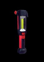 Фонарь КОСМОС светодиодный KOSAu6007COB мультифункциональный, автомобильный, 3Вт напр. свет, 5Вт СОВ, молот.для стекла, нож для ремня, 3*ААА (1/25/100