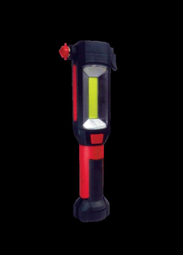 Фонарь КОСМОС светодиодный KOSAu6007COB мультифункциональный, автомобильный, 3Вт напр. свет, 5Вт СОВ, молот.для стекла, нож для ремня, 3*ААА (1/25/100