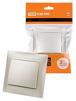 Выключатель на 2 направления 1 кл. 10А перламутр "Лама" (10/120) TDM (SQ1815-0806)