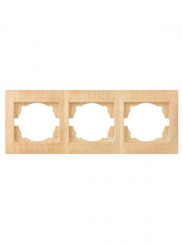 Рамка 3-х постовая горизонтальная сосна , с/у, "Лама" (15/180) TDM (SQ1815-0331) фото 4 Рамка 3-х постовая горизонтальная сосна , с/у, "Лама" (15/180) TDM (SQ1815-0331) фото 4