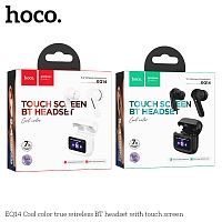 Наушники внутриканальные HOCO EQ14 Cool, пластик, bluetooth 5.4, микрофон, цвет: белый (1/14/140) (6942007644112)